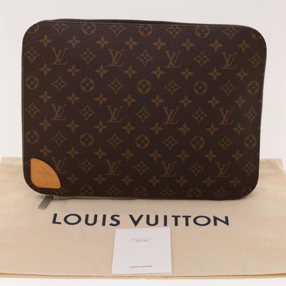 LOUIS VUITTON Monogram Horizon Laptop Sleeve PC Case M42666 LV Auth 42085 - Picture 12 of 16